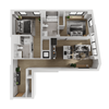 2 Bedroom 2 Bathroom B